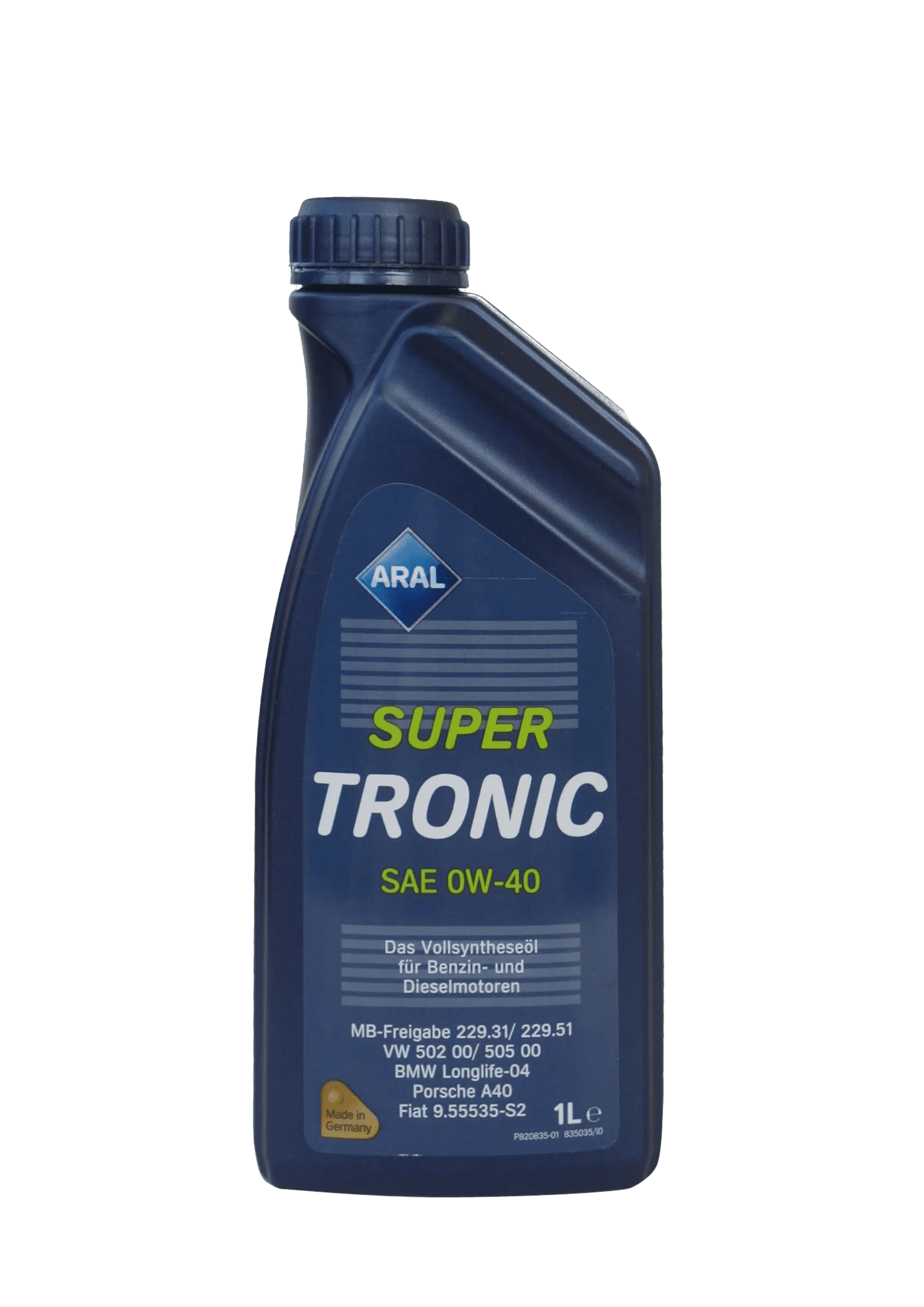 Моторное масло Aral SuperTronic 0W-40, 1л